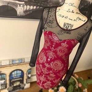 Asian style sleek evening dress